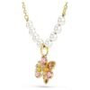 Idyllia Pendant Crystal Pearl, Mixed Cuts, Flower, Multicolored, Gold-Tone Plated Idyllia Pendant Crystal Pearl, Mixed Cuts, Flower, Multicolored, Gold-Tone Plated