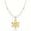 Idyllia Pendant Crystal Pearl, Mixed Cuts, Flower, Multicolored, Gold-Tone Plated Idyllia Pendant Crystal Pearl, Mixed Cuts, Flower, Multicolored, Gold-Tone Plated