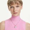 Idyllia Pendant Mixed Cuts, Heart, White, Gold-Tone Plated Idyllia Pendant Mixed Cuts, Heart, White, Gold-Tone Plated