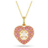 Idyllia Pendant Octagon Cut, Crystal Pearl, Heart, Pink, Gold-Tone Plated Idyllia Pendant Octagon Cut, Crystal Pearl, Heart, Pink, Gold-Tone Plated