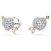 Idyllia Set Mixed Cuts, Heart with Arrow, White, Rose Gold-Tone Plated
