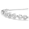Imber Bracelet Mixed Round Cuts, White, Rhodium Plated Imber Bracelet Mixed Round Cuts, White, Rhodium Plated