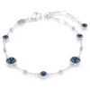 Imber Bracelet Round Cut, Blue, Rhodium Plated Imber Bracelet Round Cut, Blue, Rhodium Plated
