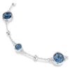 Imber Bracelet Round Cut, Blue, Rhodium Plated Imber Bracelet Round Cut, Blue, Rhodium Plated