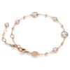 Imber Bracelet Round Cut, White, Rose Gold-Tone Plated Imber Bracelet Round Cut, White, Rose Gold-Tone Plated