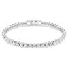 Imber Emily Tennis Bracelet Round Cut, White, Rhodium Plated Imber Emily Tennis Bracelet Round Cut, White, Rhodium Plated