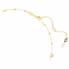 Imber Necklace Round Cut, Scattered Design, White, Gold-Tone Plated