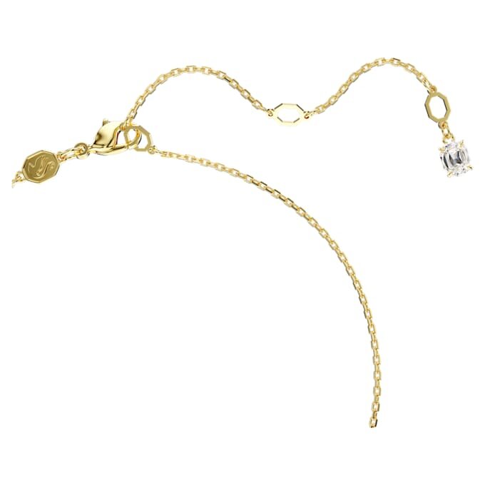Imber Pendant Round Cut, White, Gold-Tone Plated Imber Pendant Round Cut, White, Gold-Tone Plated