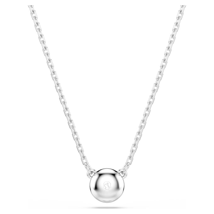 Imber Pendant Round Cut, White, Rhodium Plated Imber Pendant Round Cut, White, Rhodium Plated