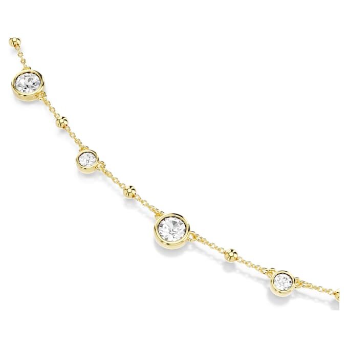 Imber Strandage Round Cut, White, Gold-Tone Plated Imber Strandage Round Cut, White, Gold-Tone Plated