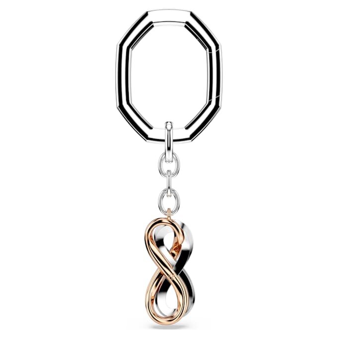 Key Ring Infinity, White, Mixed Metal Finish Key Ring Infinity, White, Mixed Metal Finish