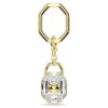 Key Ring Oval Cut, White, Gold-Tone Plated Key Ring Oval Cut, White, Gold-Tone Plated
