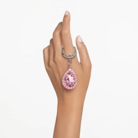 Key Ring Pear Cut, Pink