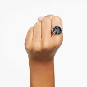 Lucent Cocktail Ring Gray, Rhodium Plated Lucent Cocktail Ring Gray, Rhodium Plated