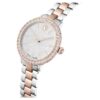 Matrix 3-Link Watch Swiss Made, Metal Bracelet, Silver Tone, Rose Gold-Tone Finish Matrix 3-Link Watch Swiss Made, Metal Bracelet, Silver Tone, Rose Gold-Tone Finish