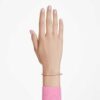 Matrix Bangle Baguette Cut, Octagon Shape, Pink, Gold-Tone Plated Matrix Bangle Baguette Cut, Octagon Shape, Pink, Gold-Tone Plated