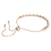 Matrix Bracelet Crystal Pearl, Round Cuts, White, Rose Gold-Tone Plated Matrix Bracelet Crystal Pearl, Round Cuts, White, Rose Gold-Tone Plated