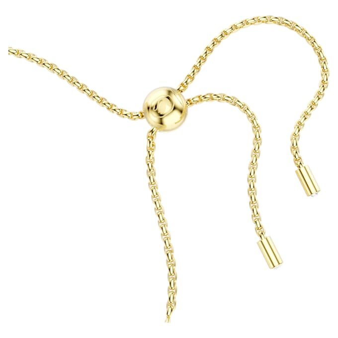 Matrix Bracelet Round Cut, White, Gold-Tone Plated Matrix Bracelet Round Cut, White, Gold-Tone Plated