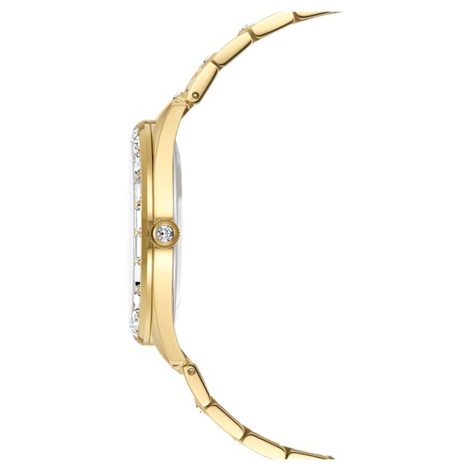 Matrix Date Watch Swiss Made, Metal Bracelet, Gold Tone, Gold-Tone Finish Matrix Date Watch Swiss Made, Metal Bracelet, Gold Tone, Gold-Tone Finish