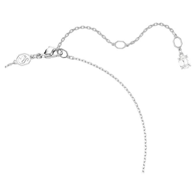 Matrix Necklace Gradient of Round Cuts, White, Rhodium Plated Matrix Necklace Gradient of Round Cuts, White, Rhodium Plated