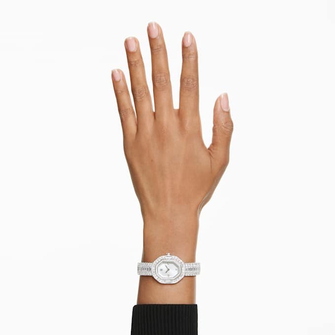 Matrix Octagon Watch Baguette Cut, Metal Bracelet, Silver Tone, Stainless Steel Matrix Octagon Watch Baguette Cut, Metal Bracelet, Silver Tone, Stainless Steel
