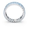 Matrix Ring Baguette Cut, Blue, Rhodium Plated Matrix Ring Baguette Cut, Blue, Rhodium Plated