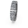 Matrix Ring Baguette Cut, Gray, Ruthenium Plated Matrix Ring Baguette Cut, Gray, Ruthenium Plated