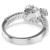 Matrix Ring Baguette Cut, Knot, White, Rhodium Plated Matrix Ring Baguette Cut, Knot, White, Rhodium Plated