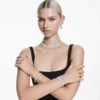 Matrix Ring Baguette Cut, White, Silver-Tone Finish Matrix Ring Baguette Cut, White, Silver-Tone Finish