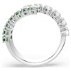 Matrix Ring Mixed Cuts, Green, Rhodium Plated Matrix Ring Mixed Cuts, Green, Rhodium Plated
