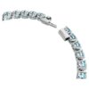 Matrix Tennis Bracelet Round Cut, Blue, Rhodium Plated