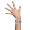 Matrix Tennis Bracelet White, Rhodium Plated Matrix Tennis Bracelet White, Rhodium Plated