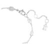 Mesmera Bracelet Mixed Cuts, Scattered Design, White, Rhodium Plated