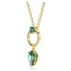 Mesmera Pendant Mixed Cuts, Green, Gold-Tone Plated Mesmera Pendant Mixed Cuts, Green, Gold-Tone Plated