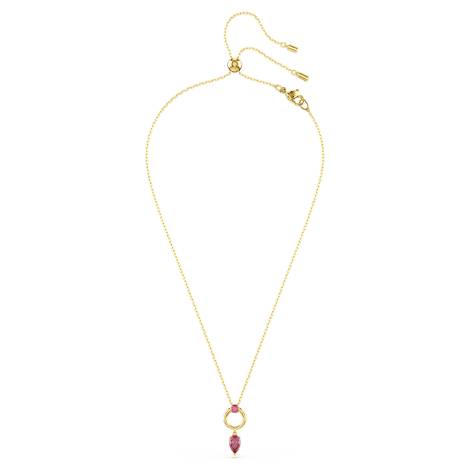 Mesmera Pendant Mixed Cuts, Red, Gold-Tone Plated Mesmera Pendant Mixed Cuts, Red, Gold-Tone Plated