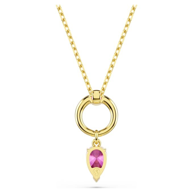 Mesmera Pendant Mixed Cuts, Red, Gold-Tone Plated Mesmera Pendant Mixed Cuts, Red, Gold-Tone Plated