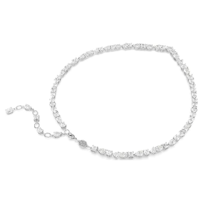 Mesmera Set Mixed Cuts, White, Rhodium Plated Mesmera Set Mixed Cuts, White, Rhodium Plated
