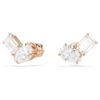 Mesmera Set Pear Cut, Octagon Cut, White, Rose Gold-Tone Plated Mesmera Set Pear Cut, Octagon Cut, White, Rose Gold-Tone Plated