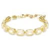 Millenia Bracelet Octagon Cut, Caramel, Gold-Tone Plated