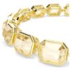 Millenia Bracelet Octagon Cut, Caramel, Gold-Tone Plated