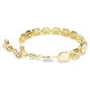 Millenia Bracelet Octagon Cut, Caramel, Gold-Tone Plated