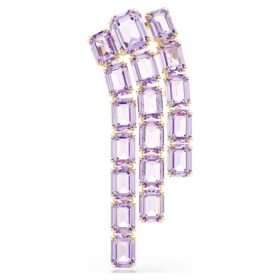 Millenia Brooch Octagon Cut, Purple, Gold-Tone Plated Millenia Brooch Octagon Cut, Purple, Gold-Tone Plated