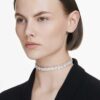 Millenia Choker Octagon Cut, White, Rhodium Plated
