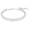 Millenia Choker Octagon Cut, White, Rhodium Plated