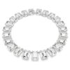 Millenia Necklace Oversized Crystals, Octagon Cut, White, Rhodium Plated