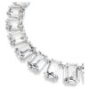 Millenia Necklace Oversized Crystals, Octagon Cut, White, Rhodium Plated
