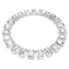 Millenia Necklace Oversized Crystals, Octagon Cut, White, Rhodium Plated