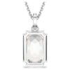 Millenia Pendant Octagon Cut, White, Rhodium Plated