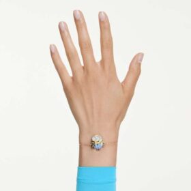 Minions Bob Bracelet Pavé, Multicolored, Gold-Tone Plated
