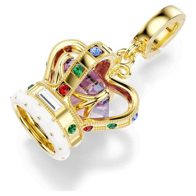 Minions Crown Charm Mixed Cuts, Multicolored, Gold-Tone Plated Minions Crown Charm Mixed Cuts, Multicolored, Gold-Tone Plated